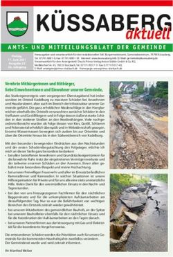 Verehrte Mitbürgerinnen und Mitbürger, liebe Einwohnerinnen und Einwohner unserer Gemeinde, Gemeinde Küssaberg