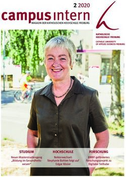 Campusintern 2 2020 - STUDIUM - Katholische Hochschule Freiburg