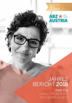 JAHRES BERICHT 2018 MADE FOR EQUAL OPPORTUNITIES AND GENDER EQUALITY - ABZ*AUSTRIA