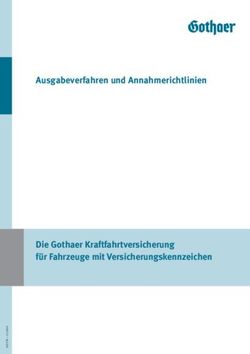 Ausgabeverfahren und Annahmerichtlinien - Die Gothaer ...