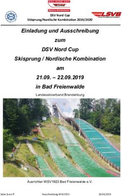 Einladung und Ausscdreibung zum DSV Nord Cup Skisprung / Nordiscde Kombination am 21.09 - 22.09.2019 in Bad Freienwalde - Landesskiverband ...