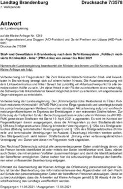 Antwort der Landesregierung - Landtag Brandenburg - Polit-X