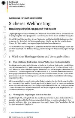 Sicheres Webhosting Handlungsempfehlungen f&uuml;r Webhoster - Handlungsempfehlungen f&uuml;r Webhoster
