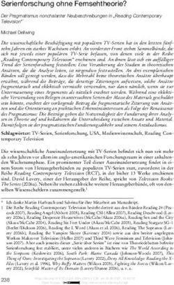 Serienforschung ohne Fernsehtheorie? - Nomos eLibrary