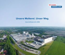 Unsere Molkerei. Unser Weg - Geschäftsbericht 2018 - Molkerei Ammerland