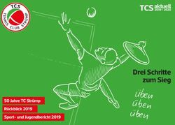 Drei Schritte zum Sieg - TCS 2019 / 2020 - 50 Jahre TC Str&uuml;mp R&uuml;ckblick 2019 Sport- und Jugendbericht 2019 - TC Str&uuml;mp