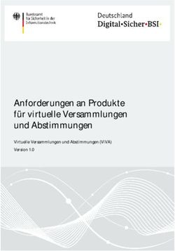 ANFORDERUNGEN AN PRODUKTE F&Uuml;R VIRTUELLE VERSAMMLUNGEN UND ABSTIMMUNGEN - VIRTUELLE VERSAMMLUNGEN UND ABSTIMMUNGEN (VIVA) VERSION 1.0 - BSI