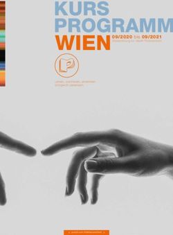 KURS PROGRAMM WIEN 09/2020 bis 09/2021 - Physiozentrum für Weiterbildung