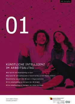 K&Uuml;NSTLICHE INTELLIGENZ IM ARBEITSALLTAG - KI-HR-LAB