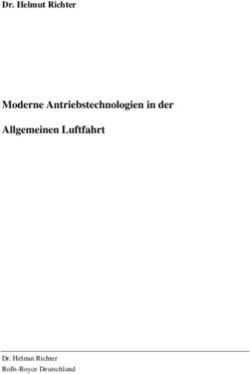Moderne Antriebstechnologien in der Allgemeinen Luftfahrt - Dr. Helmut Richter - Dr. Helmut Richter Rolls-Royce Deutschland - Aviation @ TU Darmstadt