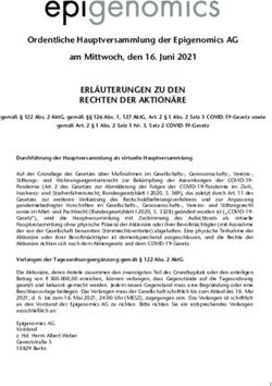 ERL&Auml;UTERUNGEN ZU DEN RECHTEN DER AKTION&Auml;RE - Ordentliche Hauptversammlung der Epigenomics AG am Mittwoch, den 16. Juni 2021