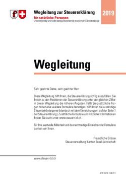 Wegleitung - Kanton Basel-Landschaft