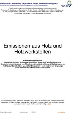 Emissionen aus Holz und Holzwerkstoffen - EGGBI