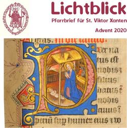 Lichtblick Pfarrbrief f&uuml;r St. Viktor Xanten Advent 2020