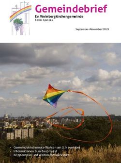 Gemeindebrief Ev. Weinbergkirchengemeinde - Weinberggemeinde Berlin-Spandau