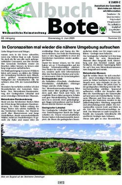 In Coronazeiten mal wieder die naÈ here Umgebung aufsuchen - Zur Gemeinde Steinheim