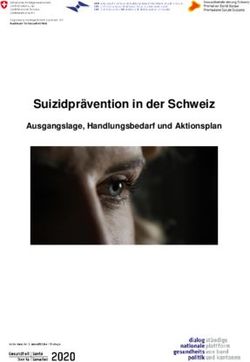 Suizidprävention in der Schweiz - Ausgangslage, Handlungsbedarf und Aktionsplan