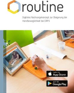 Digitales Nachsorgekonzept zur Steigerung der Handbeweglichkeit bei CRPS