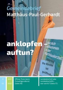 Anklopfen - auftun? Gemeindebrief Matthäus-Paul-Gerhardt - Evangelische Matthäus-Paul-Gerhardt ...