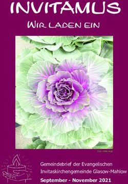 Invitamus Wir laden ein - Gemeindebrief der Evangelischen Invitaskirchengemeinde Glasow-Mahlow