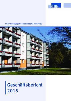 Gesch&auml;ftsbericht 2015 - Erste Wohnungsgenossenschaft Berlin-Pankow eG V1 - Erste Wohnungsgenossenschaft ...