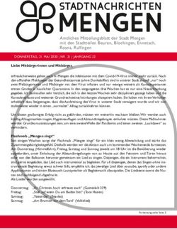Amtliches Mitteilungsblatt der Stadt Mengen mit den Stadtteilen Beuren, Blochingen, Ennetach, Rosna, Rulfingen