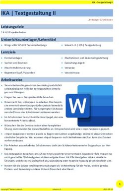 IKA | Textgestaltung II - Leistungsziele - lubasch.ch