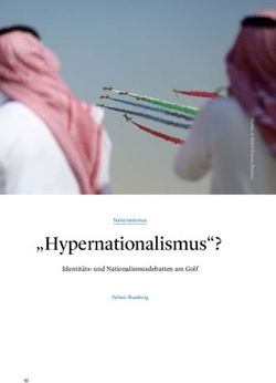 "Hypernationalismus"? - Identit&auml;ts- und Nationalismusdebatten am Golf Fabian Blumberg - Konrad-Adenauer-Stiftung