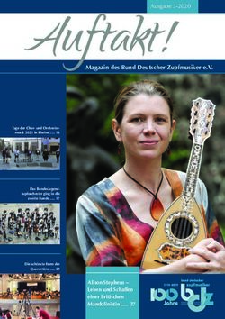 Magazin des Bund Deutscher Zupfmusiker e.V - Ausgabe 3-2020