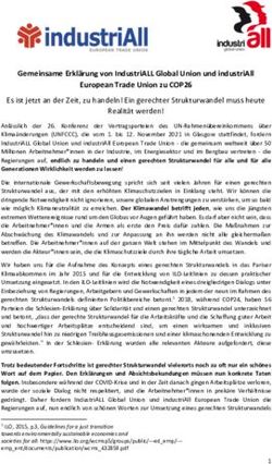 Gemeinsame Erklärung von IndustriALL Global Union und industriAll European Trade Union zu COP26