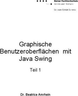 Graphische Benutzeroberflächen mit Java Swing - Dr. Beatrice Amrhein