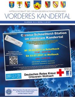 VORDERES KANDERTAL MITTEILUNGSBLATT DES GEMEINDEVERWALTUNGSVERBANDES - Bitte beachten Sie die Informationen - Gemeinde Schallbach