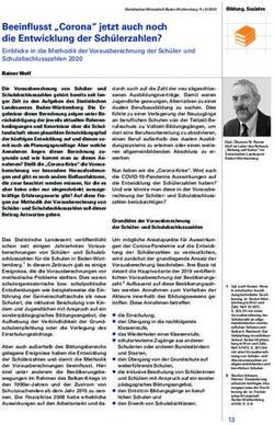 Beeinflusst "Corona" jetzt auch noch die Entwicklung der Schülerzahlen?