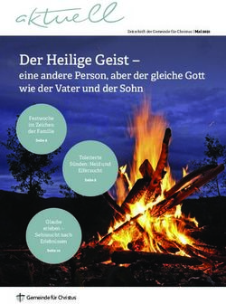 Der Heilige Geist - eine andere Person, aber der gleiche Gott wie der Vater und der Sohn - Gemeinde f&uuml;r Christus