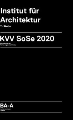 INSTITUT FÜR ARCHITEKTUR KVV SOSE 2020 - TU BERLIN - HABITAT UNIT