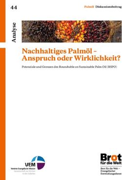 Nachhaltiges Palmöl - Anspruch oder Wirklichkeit? - Brot für ...