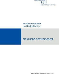 Klassische Schweinepest - Amtliche Methode und Falldefinition