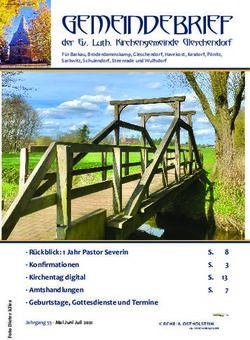 GEMEINDEBRIEF der Ev. Luth. Kirchengemeinde Gleschendorf - Kirche Gleschendorf