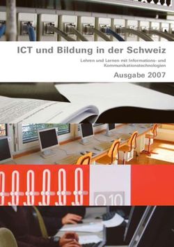 ICT und Bildung in der Schweiz - Ausgabe 2007 Lehren und Lernen mit Informations- und Kommunikationstechnologien - Educa.CH