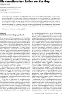 Die "emotionalen" Zahlen von Covid-19 - Clelia Di Serio - psychotherapie ...