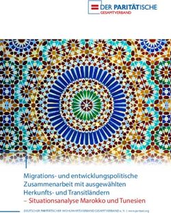 Migrations- und entwicklungspolitische Zusammenarbeit mit ausgew&auml;hlten Herkunfts- und Transitl&auml;ndern - Situationsanalyse Marokko und Tunesien