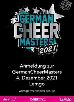 Anmeldung zur 4. Dezember 2021 - GermanCheerMasters Lemgo www.germancheeropen.de