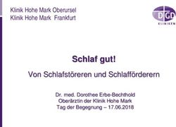 Schlaf gut! Von Schlafst&ouml;reren und Schlaff&ouml;rderern - Klinik Hohe Mark Oberursel Klinik Hohe Mark Frankfurt