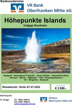 Höhepunkte Islands - VR Bank Oberfranken Mitte