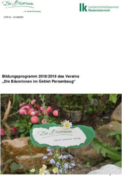 Bildungsprogramm 2018/2019 des Vereins "Die Bäuerinnen im Gebiet Persenbeug"