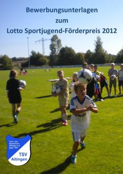 Bewerbungsunterlagen zum Lotto Sportjugend-F&ouml;rderpreis 2012