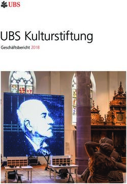 UBS Kulturstiftung Geschäfts bericht 2018