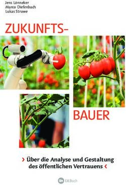 ZUKUNFTS-BAUER Über die Analyse und Gestaltung des öffentlichen Vertrauens - Deutscher Bauernverband eV