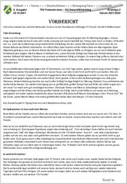VORBERICHT - TSV Peterskirchen