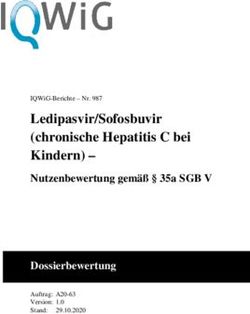 Ledipasvir/Sofosbuvir (chronische Hepatitis C bei Kindern)- Nutzenbewertung gemäß 35a SGB V Dossierbewertung - Nutzenbewertung ...